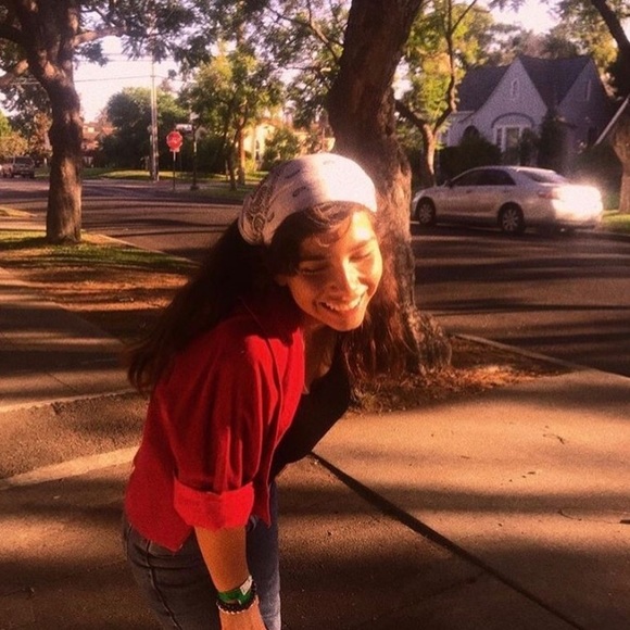 Red corduroy button up - Picture 2 of 4